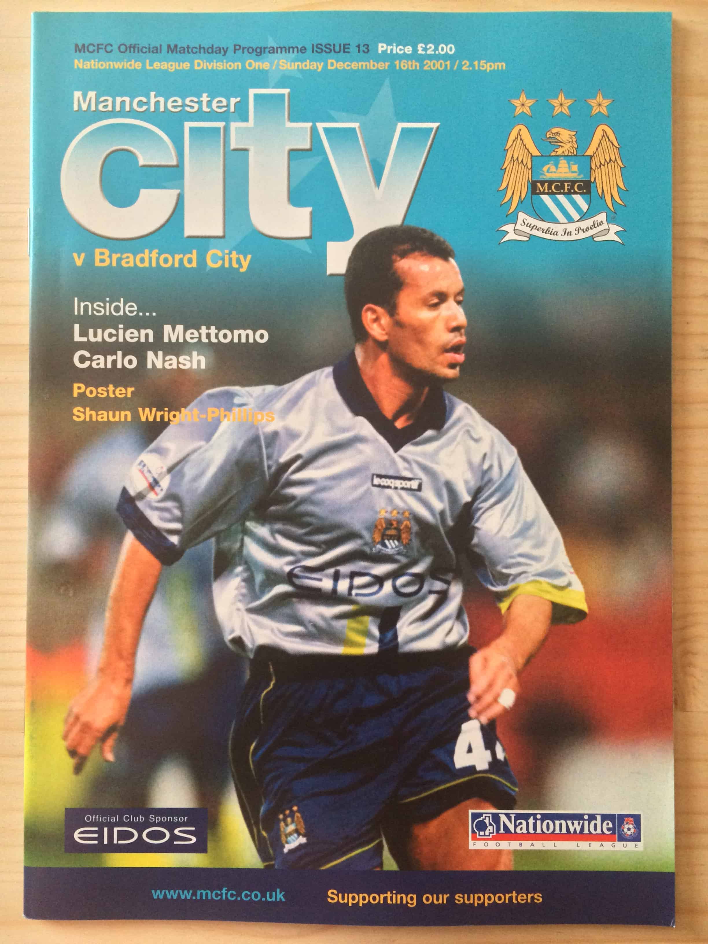 Manchester City FC v Bradford City FC